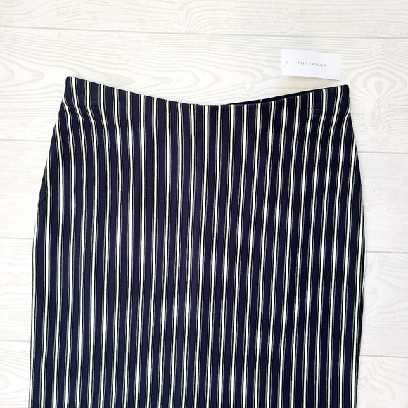 Ann Taylor Striped Ruffle Skirt - Picture 4 of 7